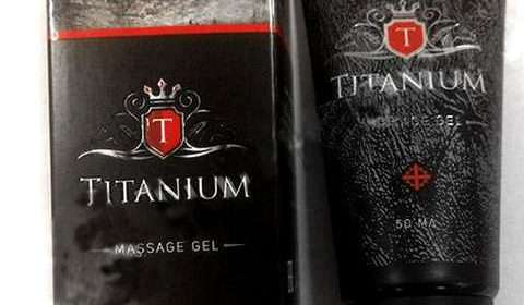 Фото упаковки и геля Титаниум